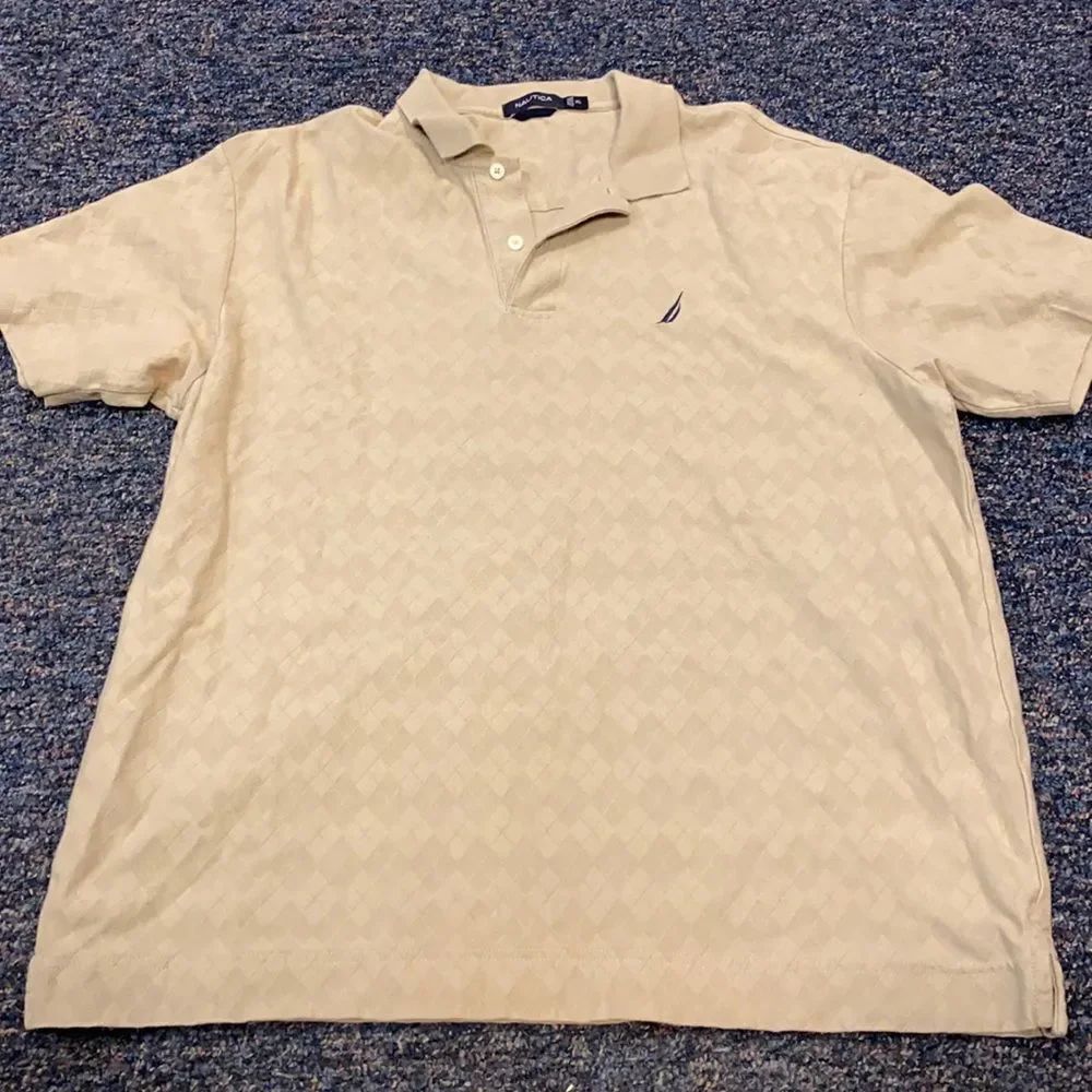 Nautica Tan Polo Shirt sz. XL